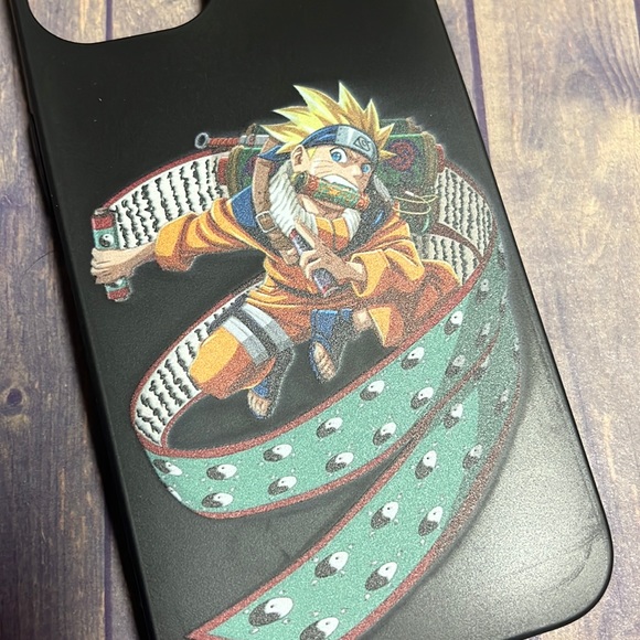 5for$10 iPhone 14 Phone case - Anime Naruto scroll case - Matte black - Picture 2 of 3